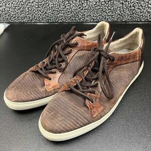 Bull Boxer Bardeau Sneakers Shoes Men 11 Brown Leather Low Top Lace‎ Up